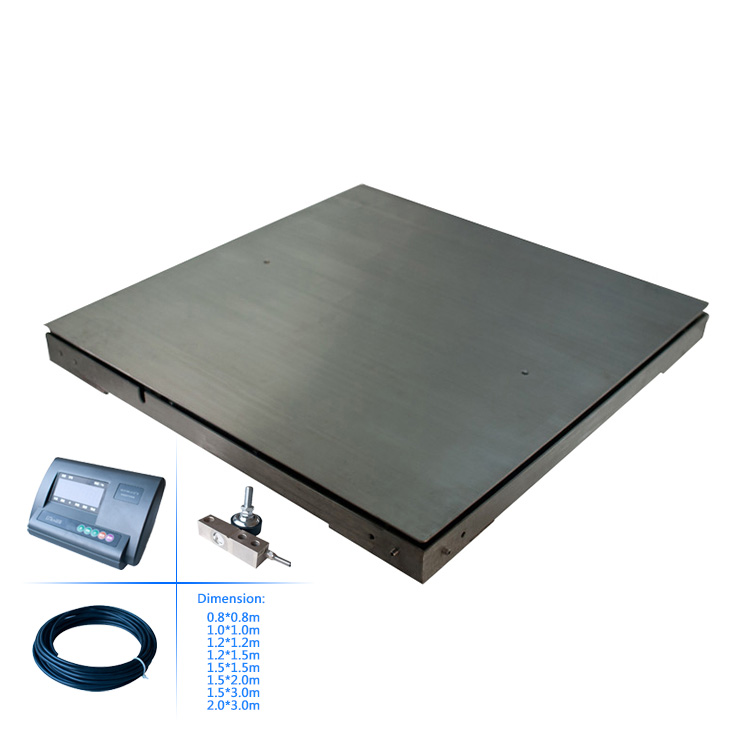 Cantar industrial de pardoseala rezistenta cu indicator LCD