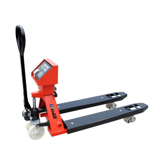 Handpalletkrik van 2000 kg met vorkheftruckweegschaal